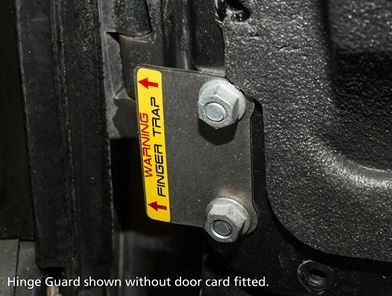 G1399 - Four Door Bombproof Hinge Guards for Defender - Protect your Defender Doors from Theft Image 3