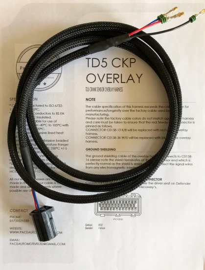 LRC11224 - TD5 Crank Sensor Overlay Harness - Land Rover Defender and Discovery - by Pace Automotive Image 1
