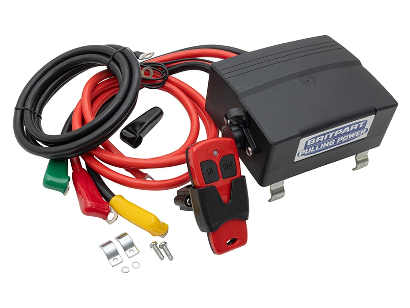 DB1364 - Britpart Winch Solenoid Box With Wireless Remote - 12 Volt - Suitable for use with DB6000 & DB9500i Image 1