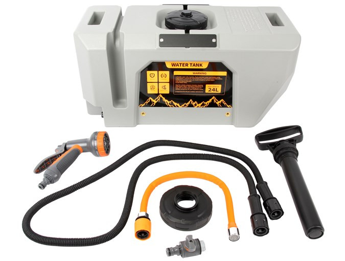 TF1785 - 24 Litre Shower Tank with 3mtr Hose and Hand Pump - by Terrafirma Image 2