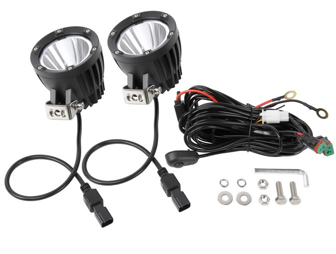 TF7703  - 4" LED Headlights - Round - Supplied as a Pair - by Terafirma Image 2