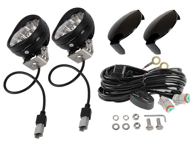 TF7704   - 5" High Intensity LED Spot Lights - Round - Supplied as a Pair - by Terafirma Image 2