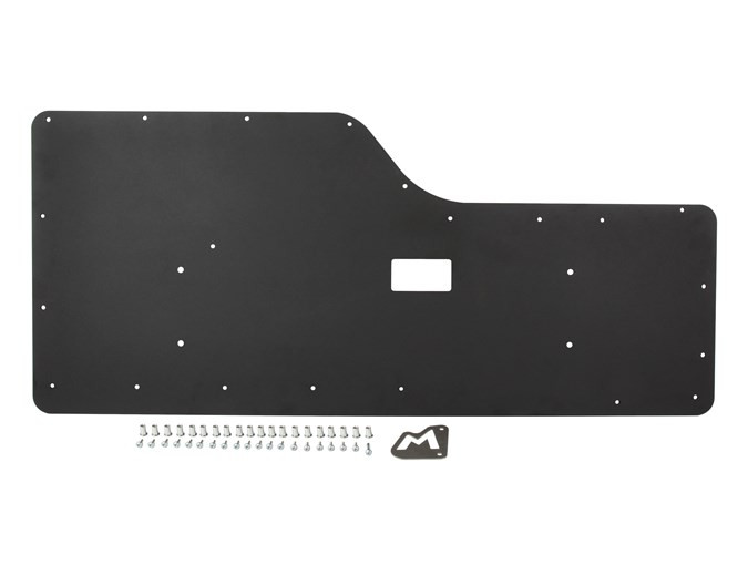 TF5560 - Black Alloy Rear Tailgate Panel - Wipe Clean - Discovery 2 - by Terrafirma Image 1