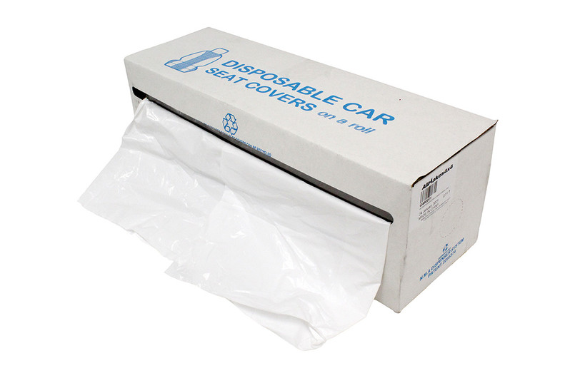 GA90001 - Disposable Seat Covers - Heavy Duty - White - Roll of 100 Image 1