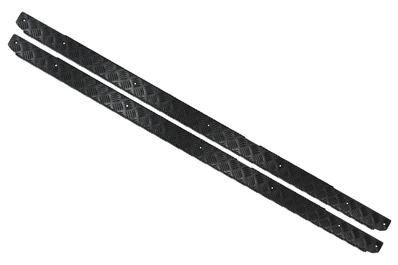 TF8222 - Side Sill Protectors - 3mm - Black - Defender 110 County Station Wagon & Utility - by Mammouth Image 1