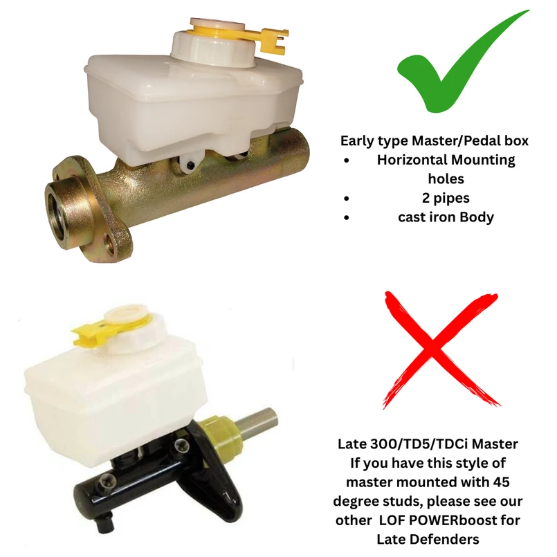 LOFPOWERBOOST - LOF POWERboost Kit for Early Land Rover Defender - Pre 300tdi - available with or without Servo Image 2