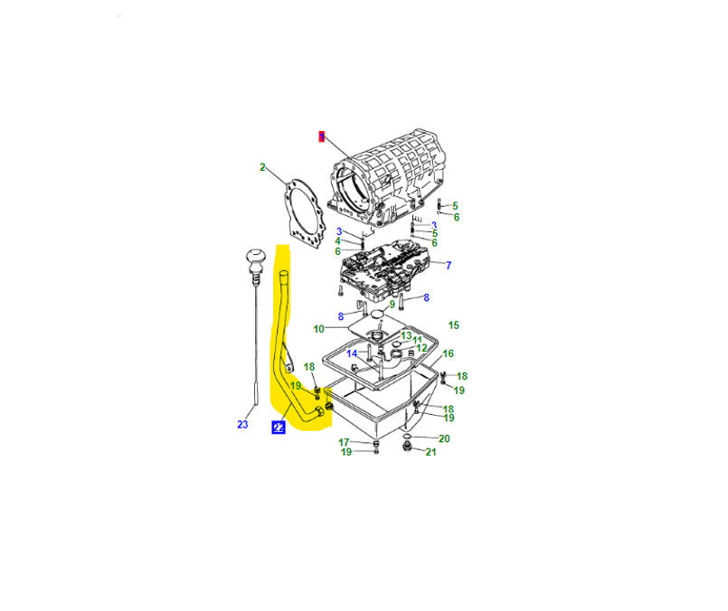 FTC1609 - Oil Level Indicator Range Rover Classic - Land Rover Discovery Automatic Gearbox Genuine Land Rover Image 1