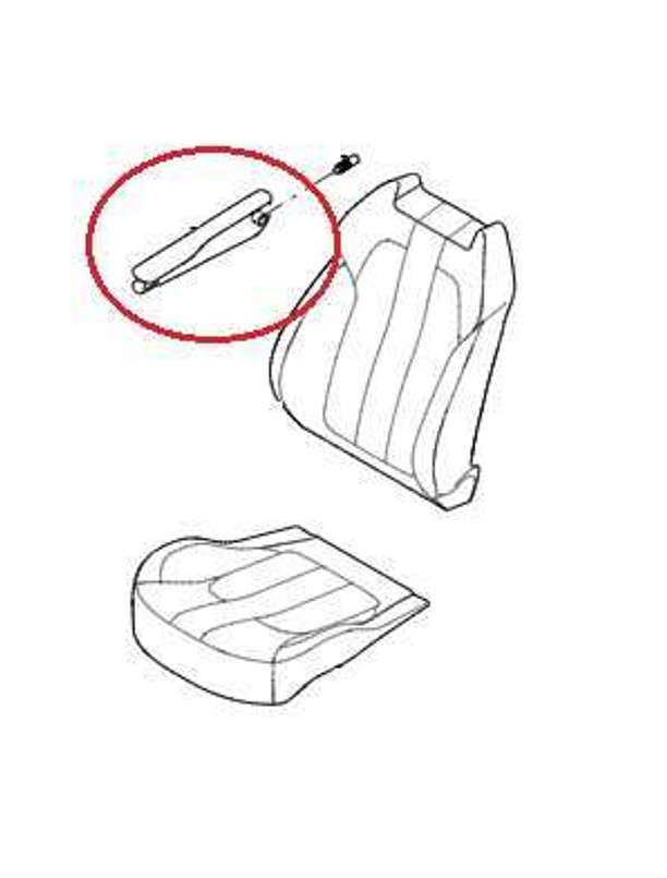 HAI500120NUG - Arm Rest in Ivory for Range Rover L405 and Range Rover Sport L494 - Right Hand - Genuine Land Rover Image 1