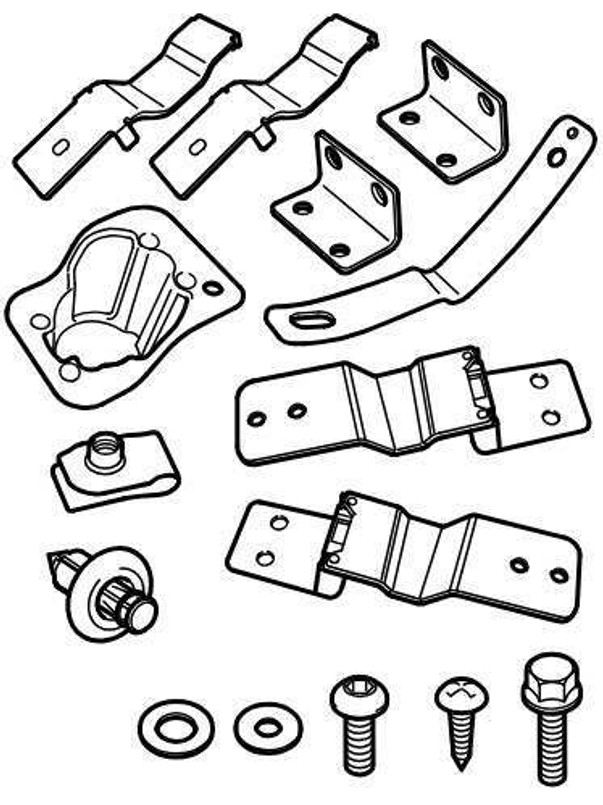 LR005238 - Fitting Kit for Moulded A Bar on Land Rover Discovery 3 - Genuine Land Rover Image 1