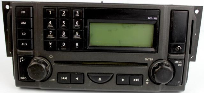 LR008596E - Range Rover Sport 2006-2009 Radio Stereo with 6 Disc CD Player - Genuine Land Rover Image 1