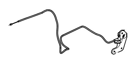 LR011474 - Bonnet Cable and Handle for Range Rover L322 - 2009-2012 - Right Hand Drive Image 1