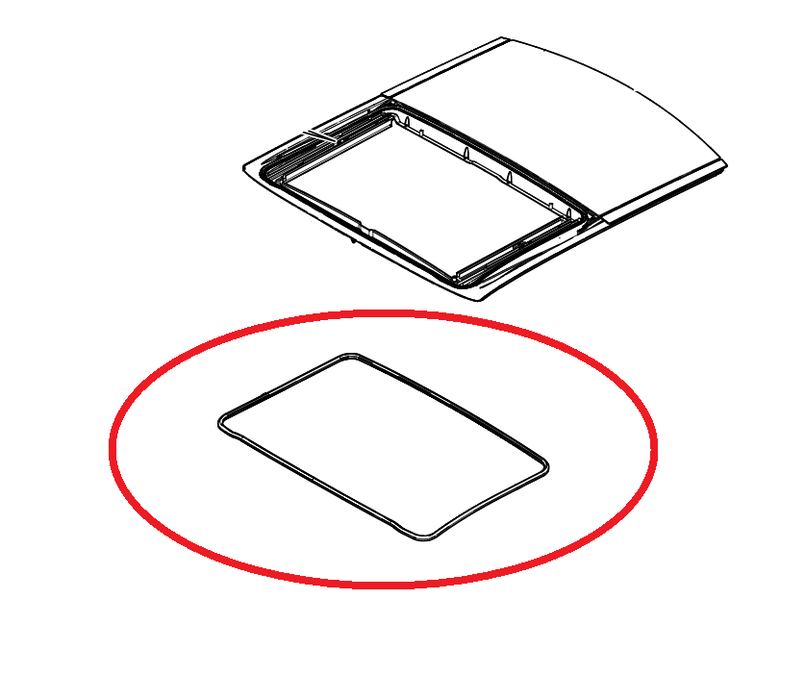 LR019773 - Sliding Roof Sunroof Weather Seal - Land Rover Freelander 2 - Genuine Land Rover item Image 1