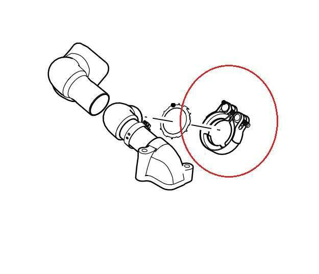 LR023143 - Clamp for Hose from EGR to Exhaust Manifold on 4.4 TDV8 - Range Rover L322, L405 and Range Rover Sport L494 Image 2