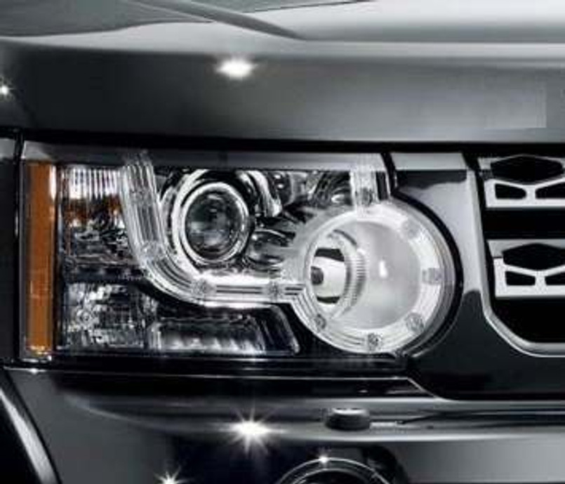 LR023187 - Discovery 4 Headlamp - Left Hand - For Left Hand Drive (Not NAS) - Halogen Signature with Automatic Levelling - Genuine Land Rover Image 1