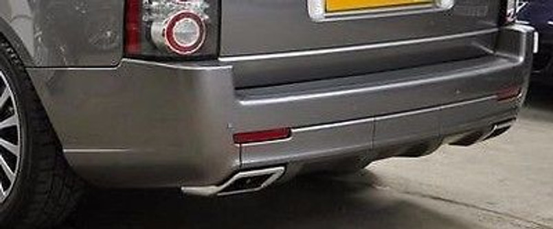 LR023708 - Range Rover L322 Rear Bumper - For Vehicles With Body Kit - Fits from 2009-2012 (Comes in Primed) - Genuine Land Rover Image 1