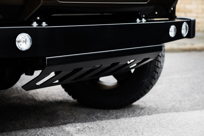 PKDEFENDERFRBUMPER - Defender Front Bumper Including Bumper Lights - Stainless Steel - By Chelsea Truck Company Image 1