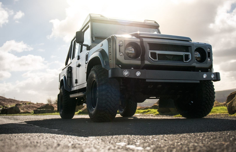 PKDEFENDERFRBUMPER - Defender Front Bumper Including Bumper Lights - Stainless Steel - By Chelsea Truck Company Image 2