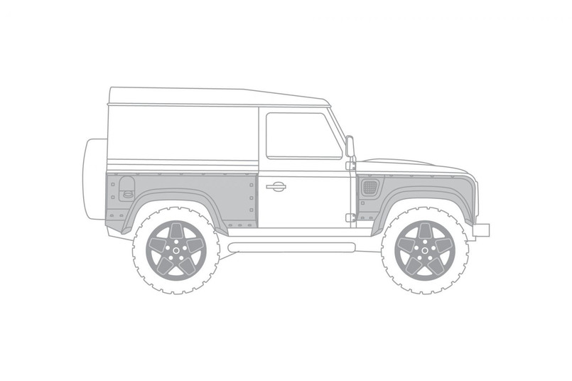 BCALD1PB-1 - LAND ROVER DEFENDER 90 (1991-2016) WIDE TRACK BODY KIT Image 21
