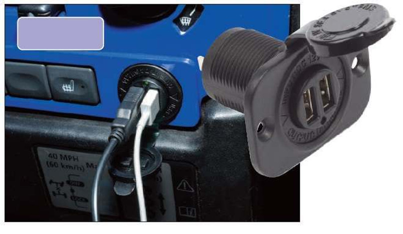 DA4679 - Dual USB Charger for 12V DC Socket - Blue Sea Branded - Made In USA - Top Quality Image 1
