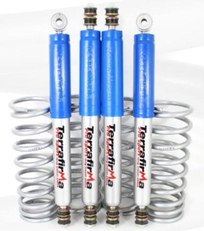 TF198 - Terrafirma All-Terrain Heavy Load Standard Height Suspension Lift Kit with Pro Sport Shocks - For Defender 90, Discovery 1 and Range Rover Classic Image 1