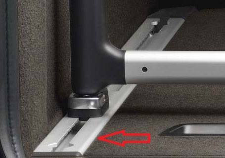 VPLWS0242 - Range Rover Sport L494 Rear Loadspace Side Rails Set - Genuine Land Rover - For 5 Seat Configuration Image 1