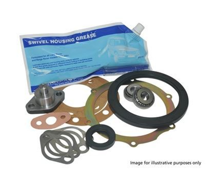 DA3166P - Swivel Repair Kit for Discovery 1 and Range Rover Classic up to JA Chassis With ABS - Swivel Housing Seals, Bearings, Pins and Gaskets Image 1
