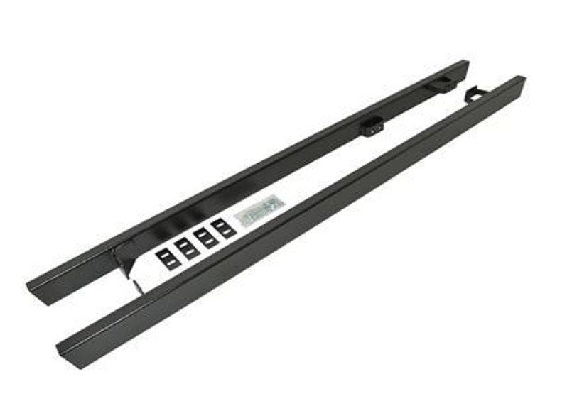 DA1308 - Defender 110 Rock Sliders in Black Powder Coated Finish - By Britpart Image 1