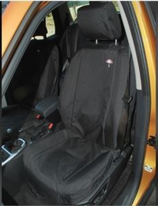 DA2821BLACK - Front Seat Covers In Black for Freelander 2 - Machine Washable and Waterproof - Comes as a Pair Image 1