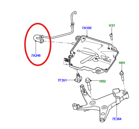 LR045330 - Ventilation Breather Tube - 6 Speed Auto Transmission - Range Rover Evoque - Genuine Land Rover *REDUCED TO CLEAR* Image 1