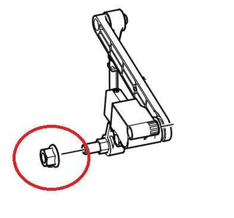 LR054730 - M8 Locking Nut for Rear Height Sensor on Range Rover L322 - Fits from 2006 Image 1