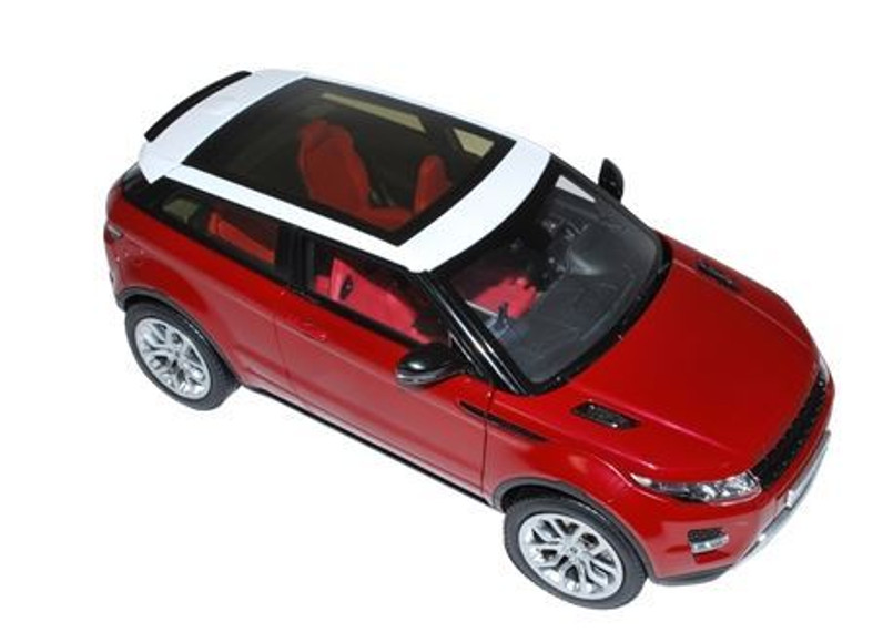 DA1219 - Range Rover Evoque Mk 1 1:18 Model - In Red - Genuine Land Rover Gear Image 1
