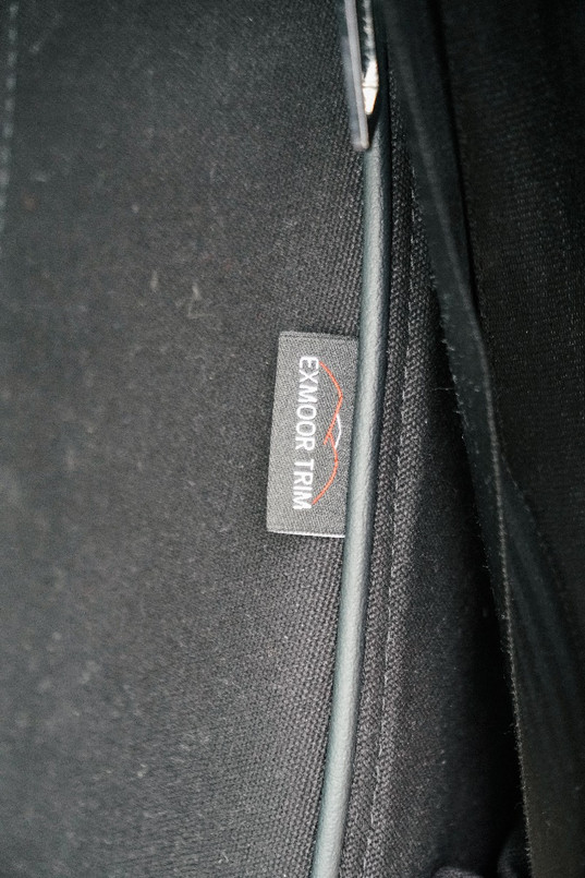 EXT019-45 - Front Outer Seat Covers (Pair) - Defender Pre 2007 - Black Canvas - By Exmoor Trim Image 9