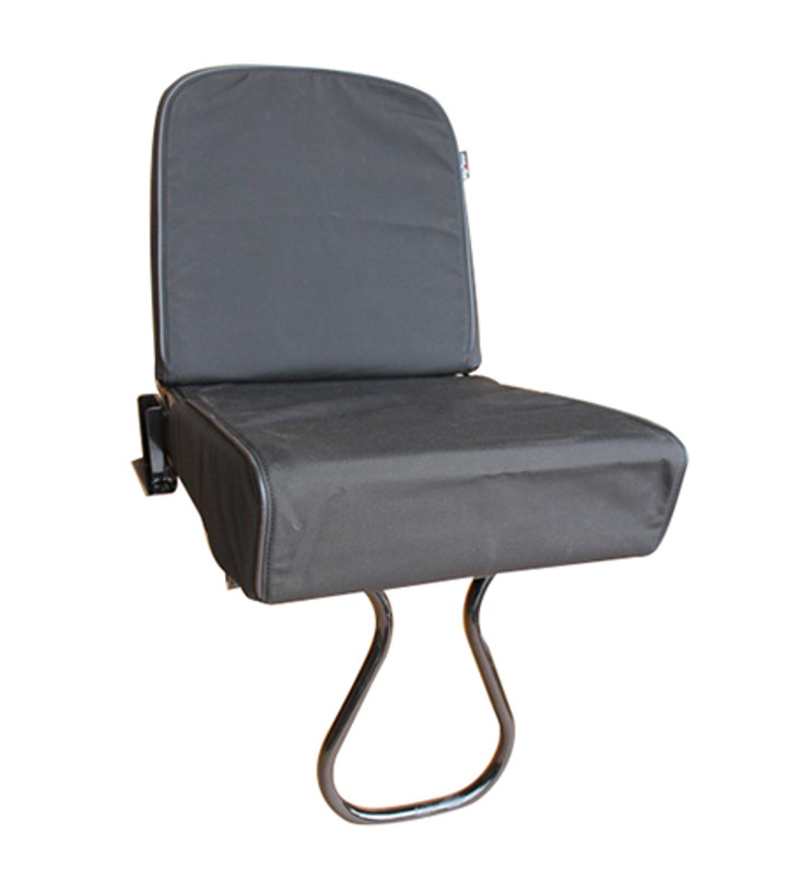 EXT019-50 - Inward Facing Tip Up Seat Cover - Defender up to 2007 - Black Canvas - By Exmoor Trim Image 2