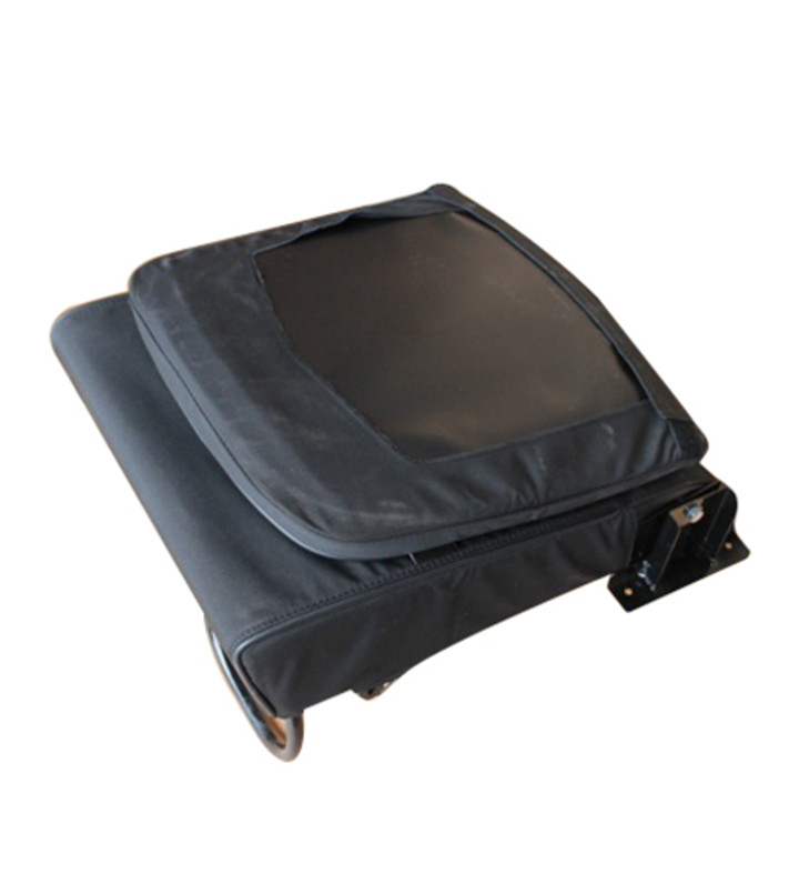 EXT019-50 - Inward Facing Tip Up Seat Cover - Defender up to 2007 - Black Canvas - By Exmoor Trim Image 3