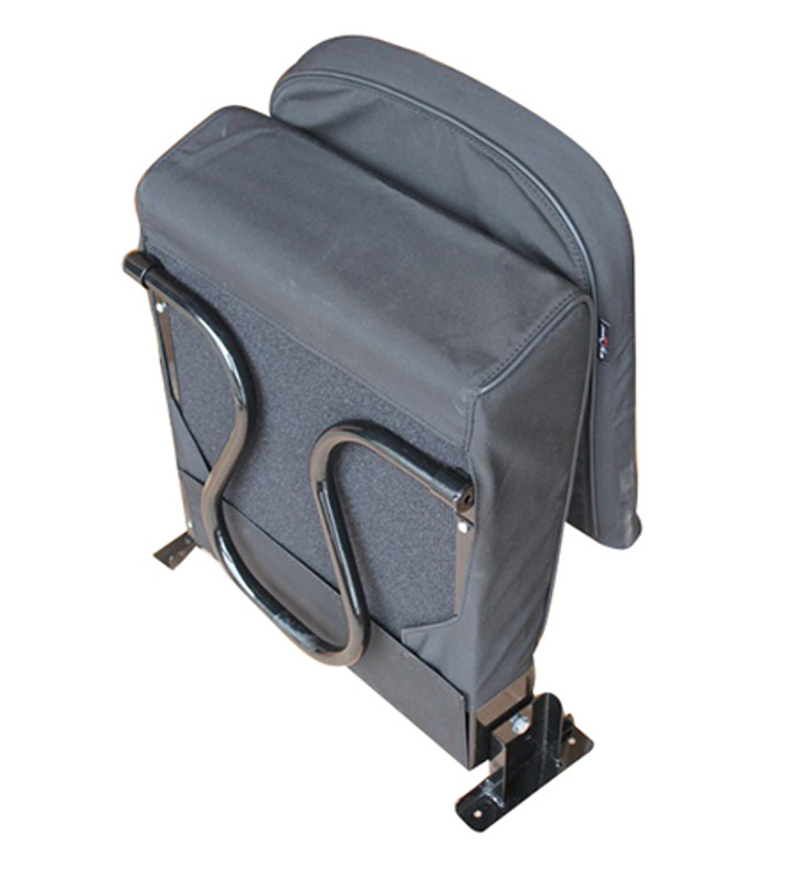 EXT019-50 - Inward Facing Tip Up Seat Cover - Defender up to 2007 - Black Canvas - By Exmoor Trim Image 4