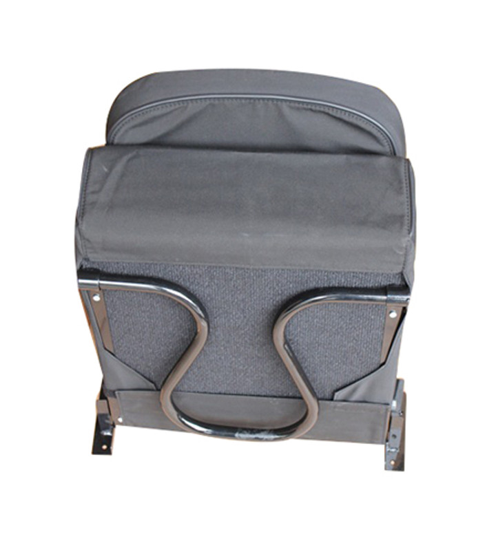 EXT019-50 - Inward Facing Tip Up Seat Cover - Defender up to 2007 - Black Canvas - By Exmoor Trim Image 6