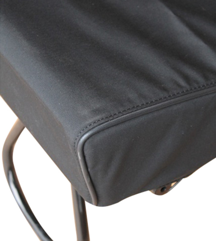 EXT019-50 - Inward Facing Tip Up Seat Cover - Defender up to 2007 - Black Canvas - By Exmoor Trim Image 5