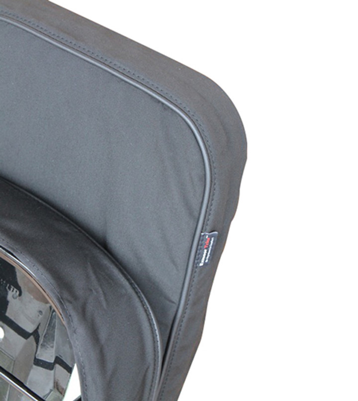 EXT019-47 - Front Centre Seat Canvas Cover - Defender up to 2007 - Black - By Exmoor Trim Image 9