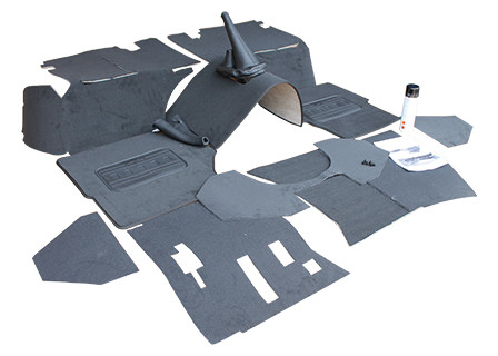 EXT021-5 - Land Rover Defender 110 Full Premium Carpet Set for R380 Gearbox - For Station Wagon Vehicles 1994-2006 - By Exmoor Trim Image 3