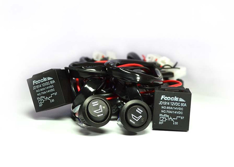 EXT010-2 - Defender 2020 onwards Seat Heaters (Pairs only) including wiring loom & high/low Switches - By Exmoor Trim  Image 2