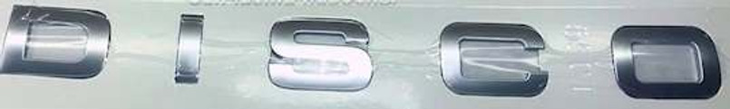 LR063645 - Rear Lettering for Discovery Sport - Spells Out D I S C O - In Atlas Grey - Genuine Land Rover Image 1