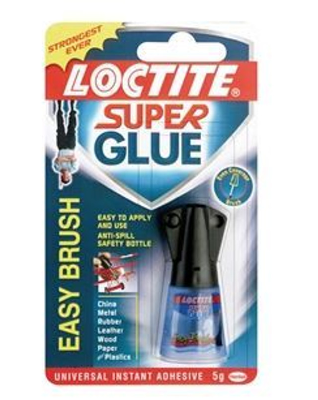 DA6301 - Loctite Glues and Adhesives - Super Glue - 5g Bottle with Easy Application Brush Image 1