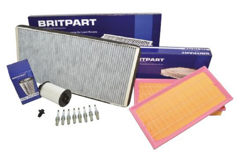DA6068 - Full Service Kit using Britpart Filters For Range Rover L322 5.0 V8 Petrol (Picture For Illustration) Image 1