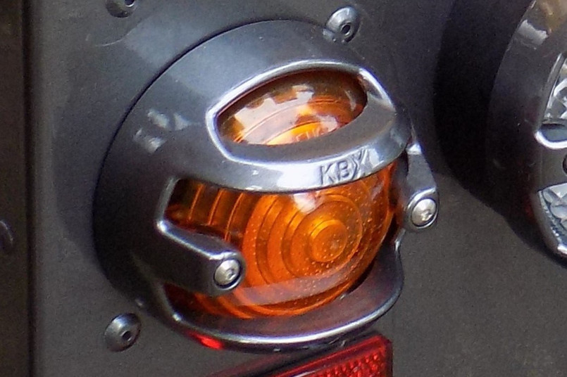 KBX-40 - KBX Lamp Guards for Defender Standard 72mm Indicator and Stop and Tail Lamps - Comes as a Pair for Single Lamps - Choice of Colours Available Image 2