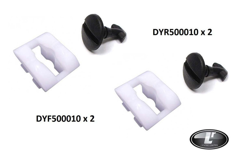 LRC1019 - Plastic Screw and Receiver - 1/4 Turn - For Fitment of Towing Eye Cover to Rear Bumper of Range Rover Sport and Discovery 3 & 4 Image 1
