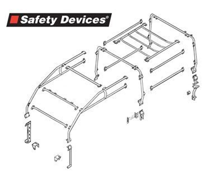RBL2427SSS - Defender Roll Cage - 110 Four-Door Station Wagon - Full 6 Point External Roll Cage - Most Similar to James Bond Spectre Defender Image 2