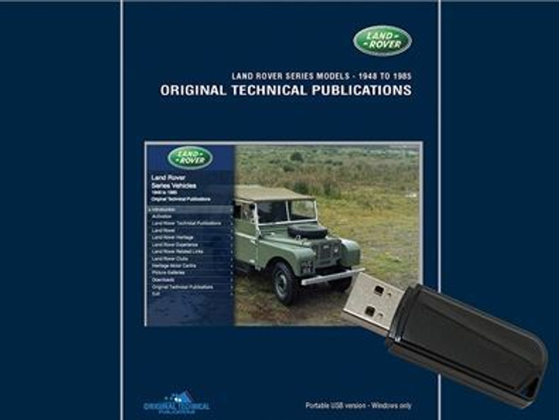 LTP3001 - Land Rover Series I, II & III - Land Rover Original Technical Publications on USB Stick Image 1