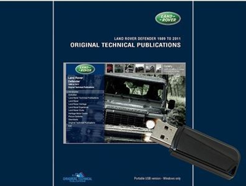 LTP3003USB - Land Rover Defender 1983-2006 - Land Rover Original Technical Publications USB - For Land Rover 90, 110, 127 and Defender 90, 110 & 130 Image 1
