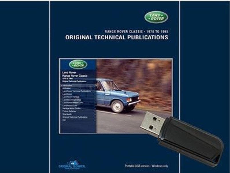 LTP3002USB - Range Rover Classic - Land Rover Original Technical Publications USB Image 1
