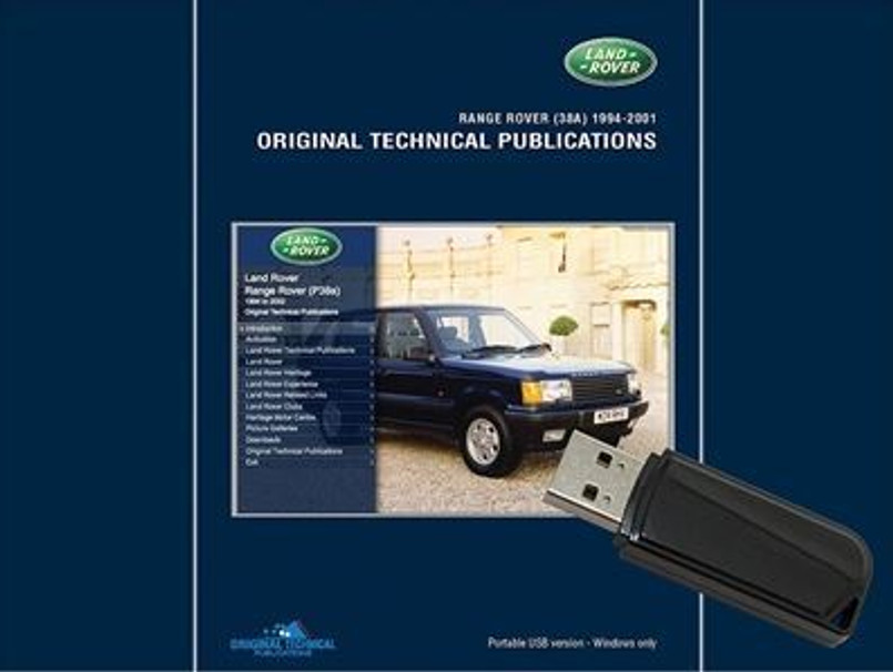 LTP3005USB - Range Rover P38 - Land Rover Original Technical Publications USB - For Range Rover 1995-2001 Image 1